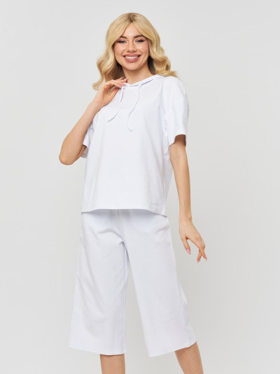 Футболка с капюшоном цвет Белый